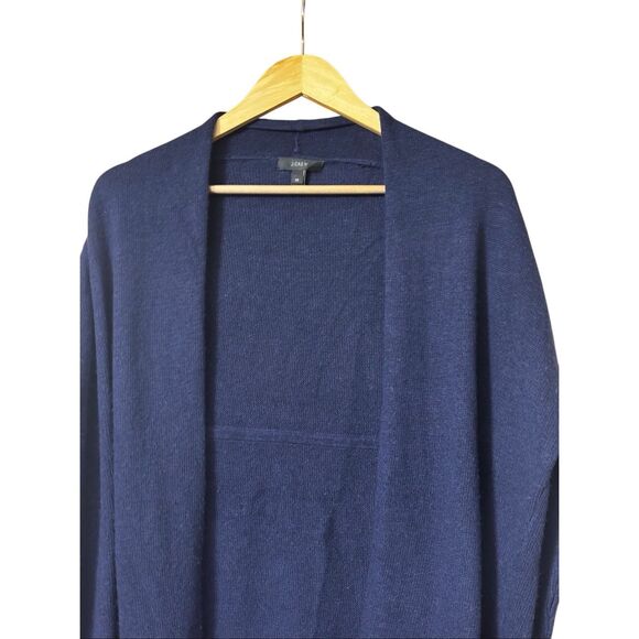 J. Crew open front wool blend cardigan blue XS - Picture 11 of 11